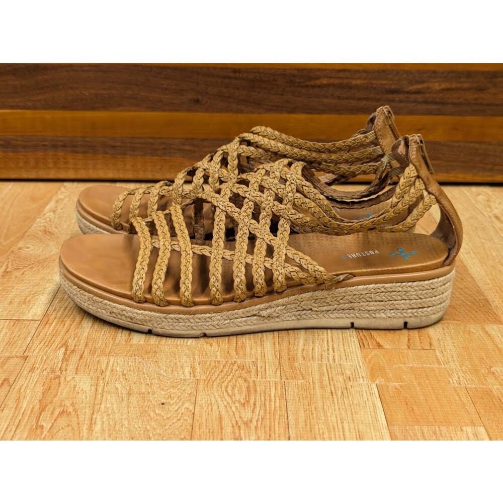 Baretraps Bessica Posture Plus+ Gladiator Wedge Sandals Womens sz 9